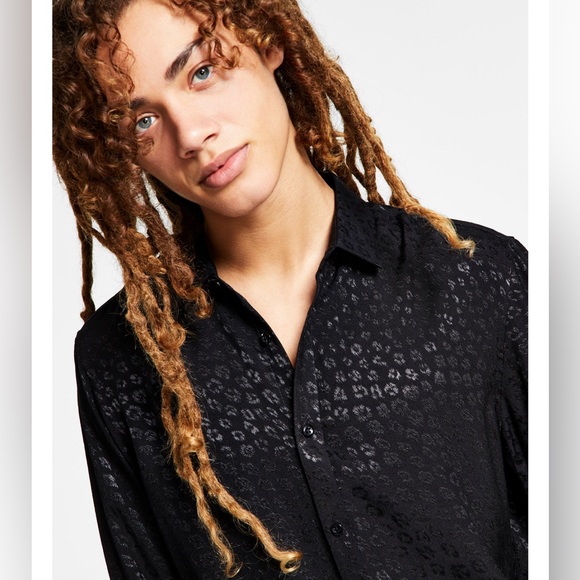 Leopard Button-Down Shirt - Picture 2 of 5